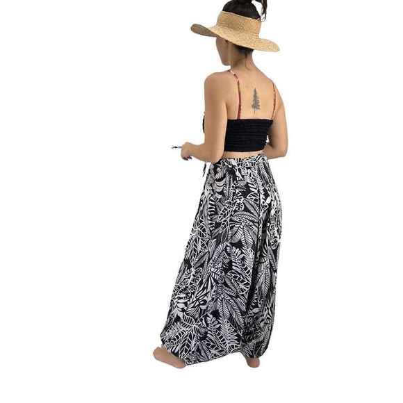 Apau ~ Gender Fluid Alladin Gypsy Shibori Tie Dyed Rayon Pants - Picture 12 of 15